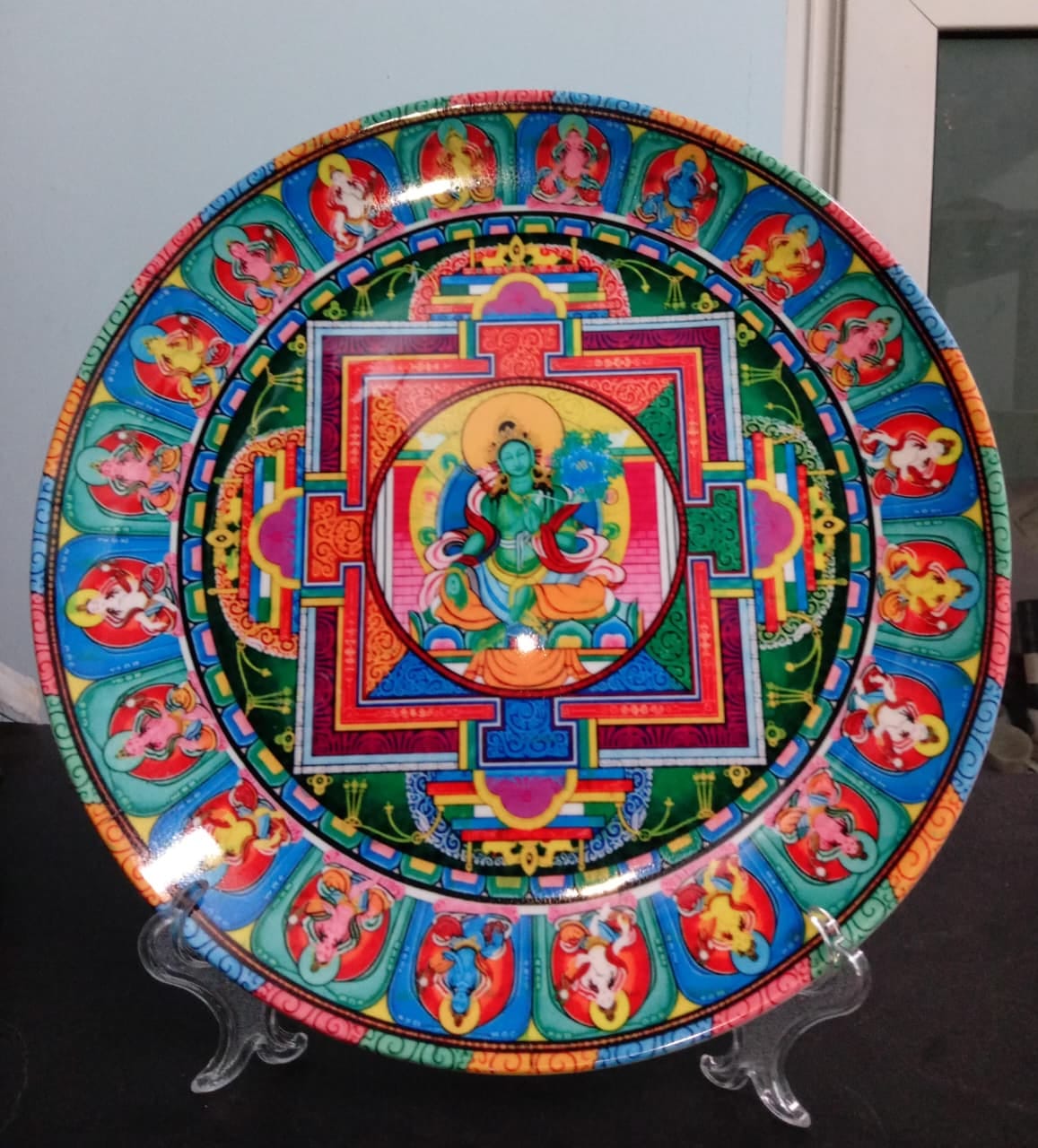 Customer photo review of Tibetan Green Tara Mandala Plate