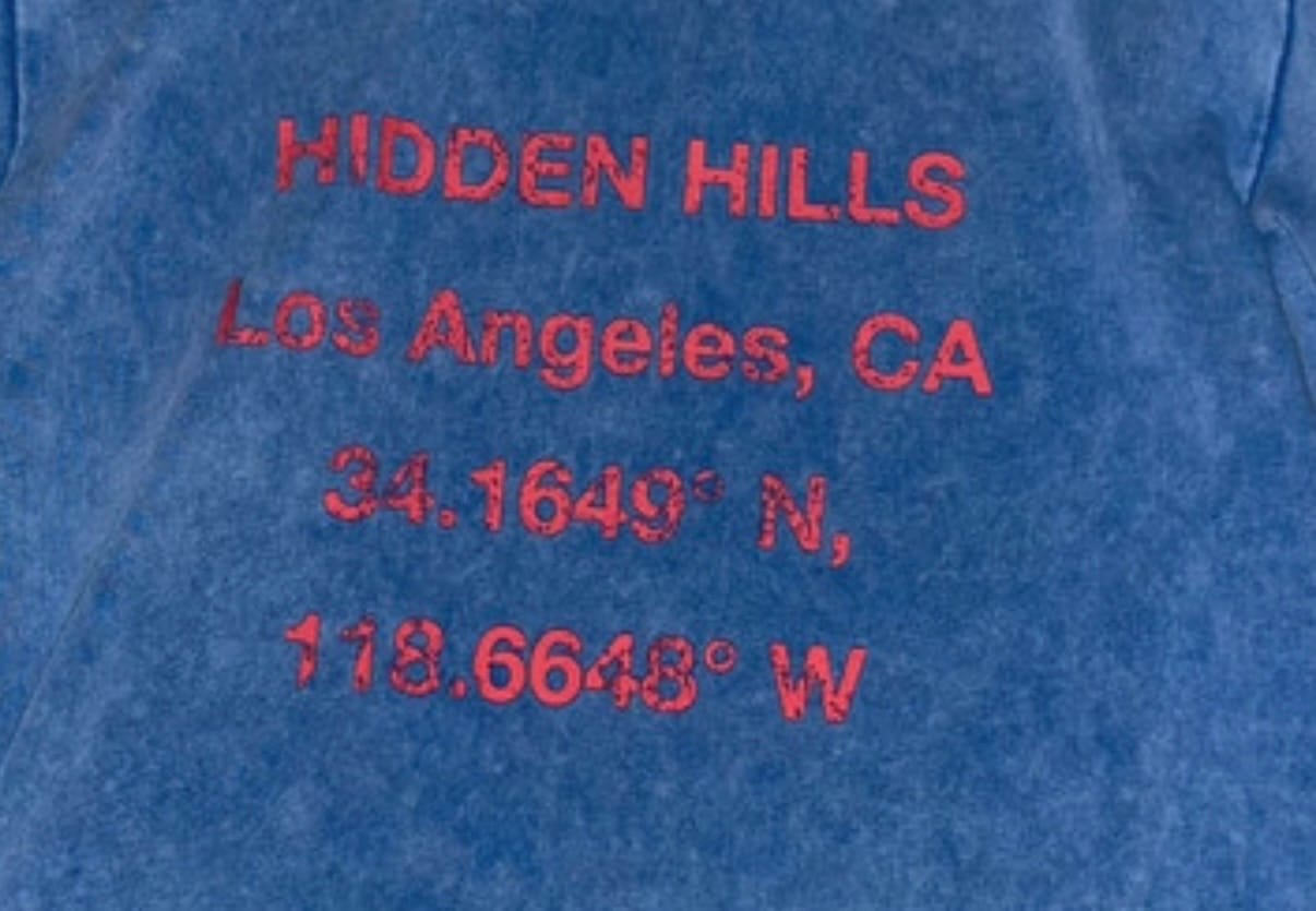 Customer photo review of VINTAGE LOGO WASHED LONGSLEEVE T-SHIRT SKY BLUE/RED