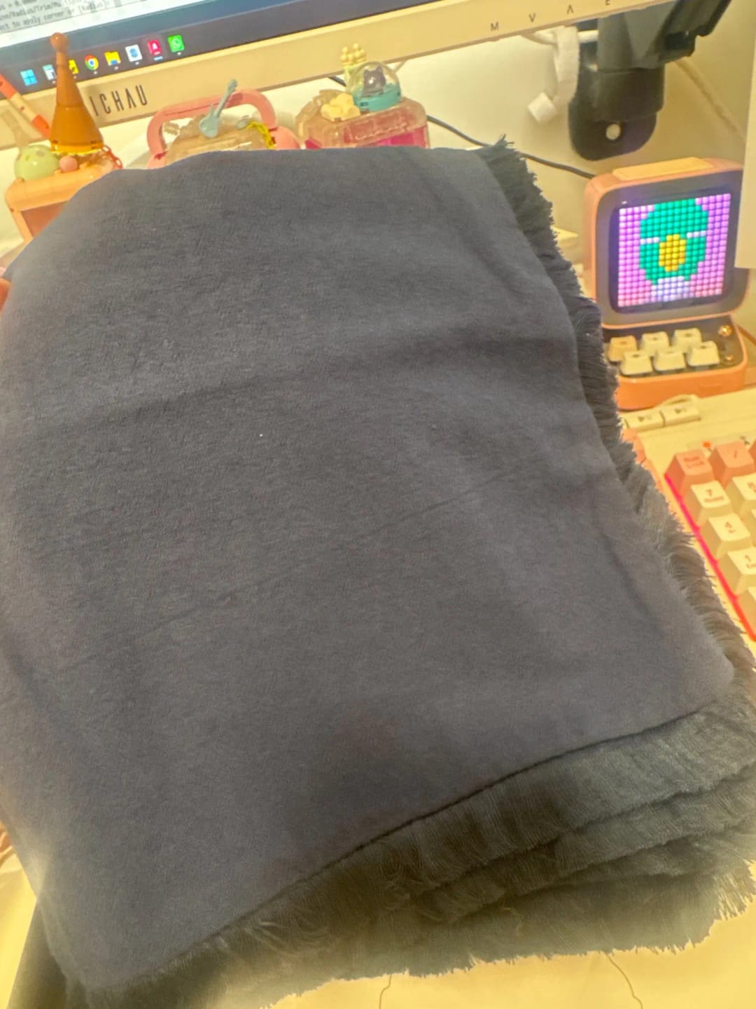 Customer photo review of French Flax Linen Pillowcase