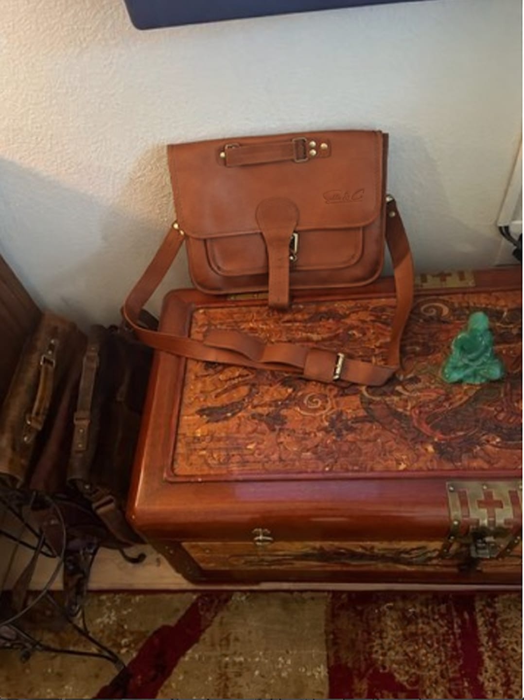 Customer photo review of Hamilton | Rustic Leather Briefcase