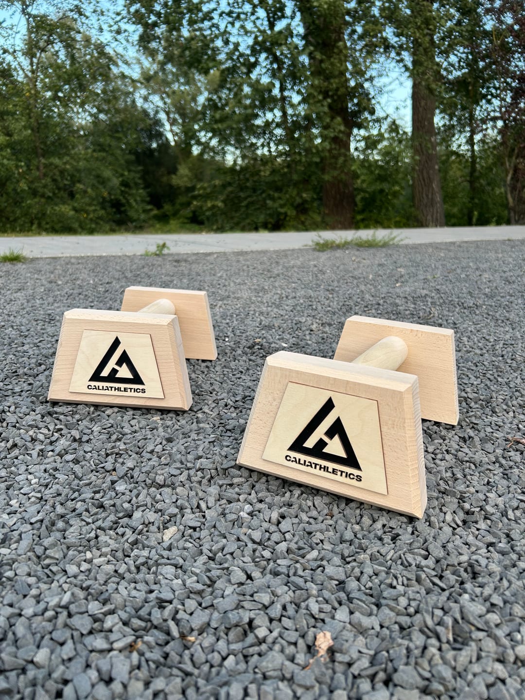 Customer photo review of Wooden Parallettes MEDIUM