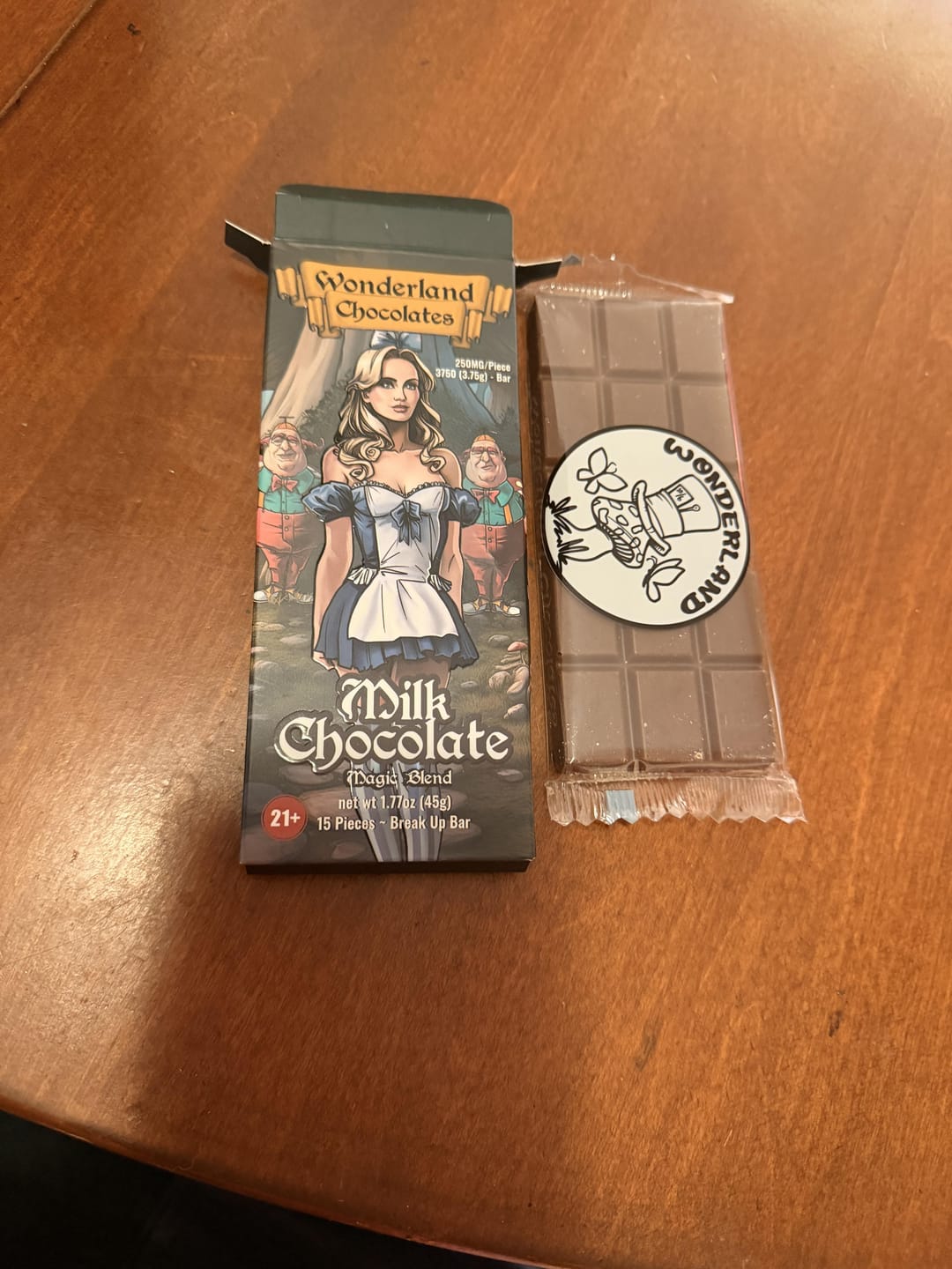 Customer photo review of Wonderland Mushroom Chocolates