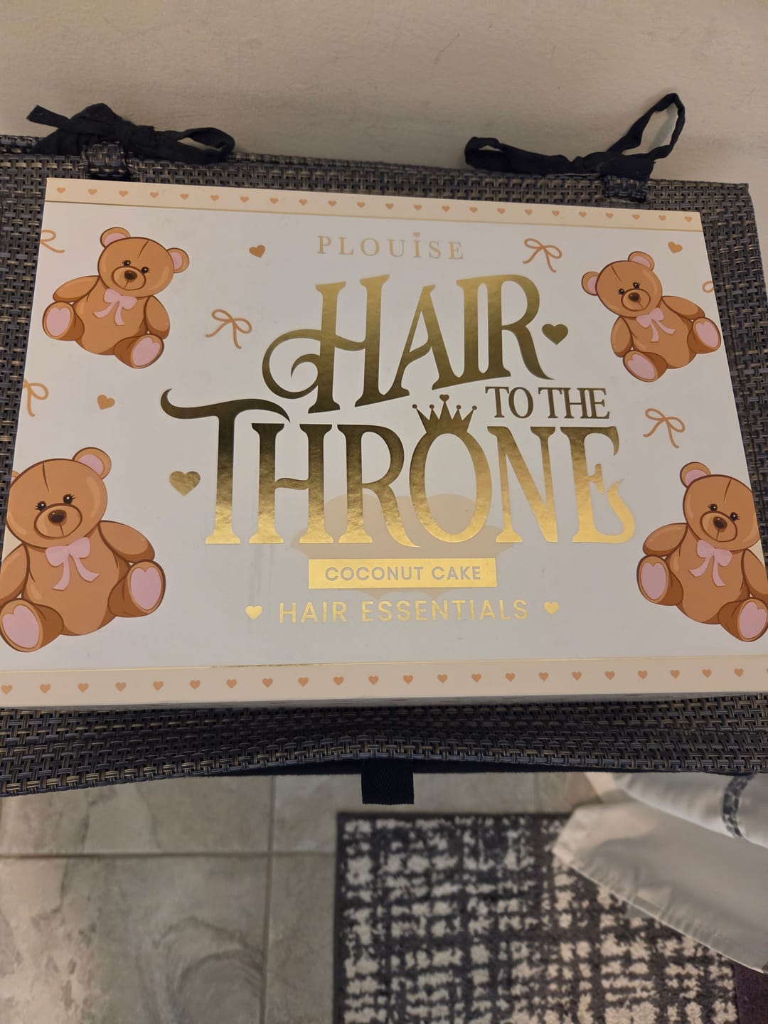 Customer photo review of Teddy Hair To The Throne Haircare Set