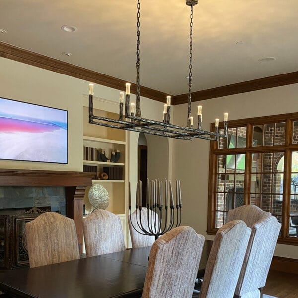 Customer photo review of Thaddous Linear Chandelier