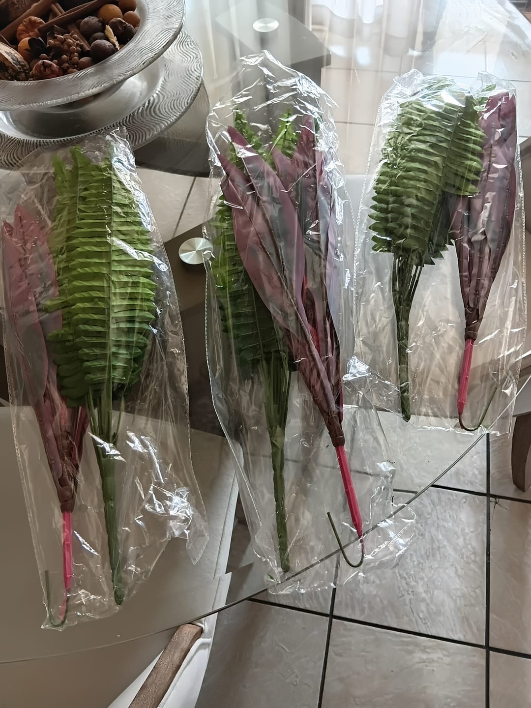 Customer photo review of 💥Summer Special🔥UV-Resistant Artificial Fern & Red Dracaena Decorative Plants – Full, Lush & Fade-Resistant!