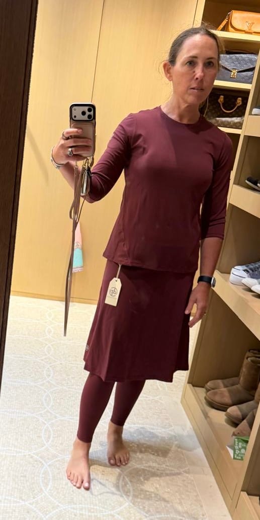 Customer photo review of טייץ חצאית מתחת לברך MODEST SKIRTED LONG