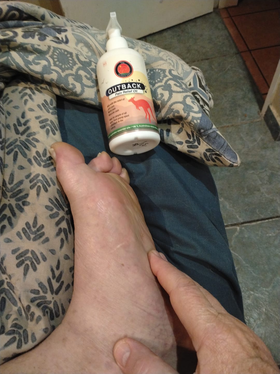 Customer photo review of Outback Pain Relief Oil 250ml Pump Bottle