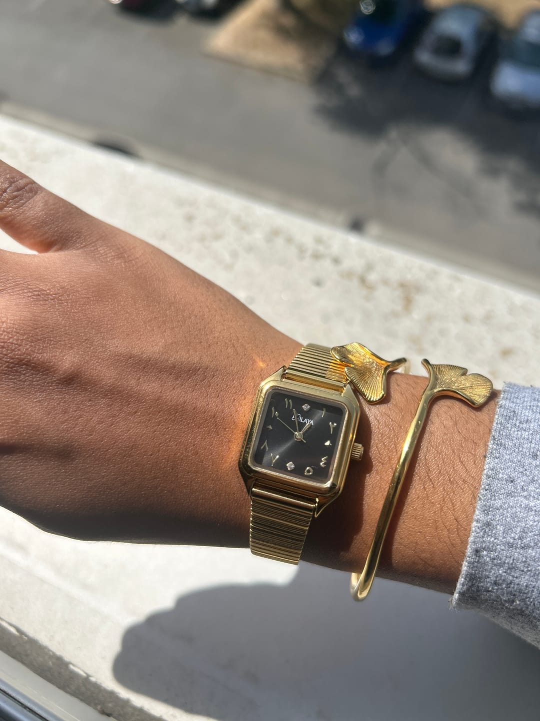 Customer photo review of LA CASUAL BLACK MONTRE DORÉ AVEC CHIFFRES ARABES