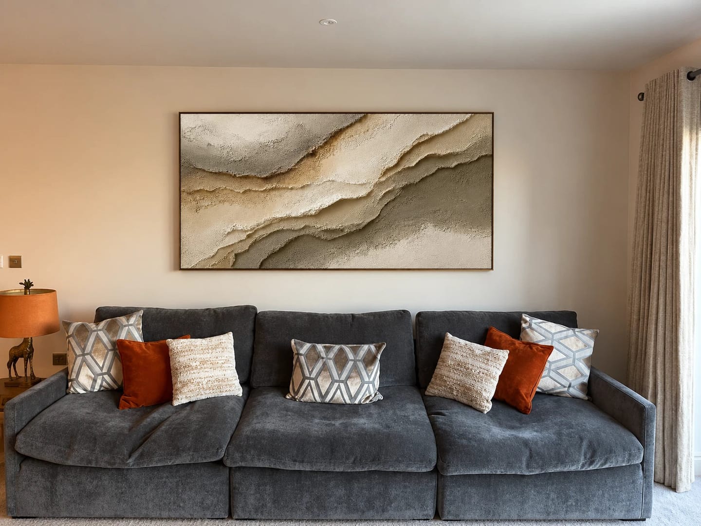 Customer photo review of Textured & Impasto Art｜Ivory Sand Layers