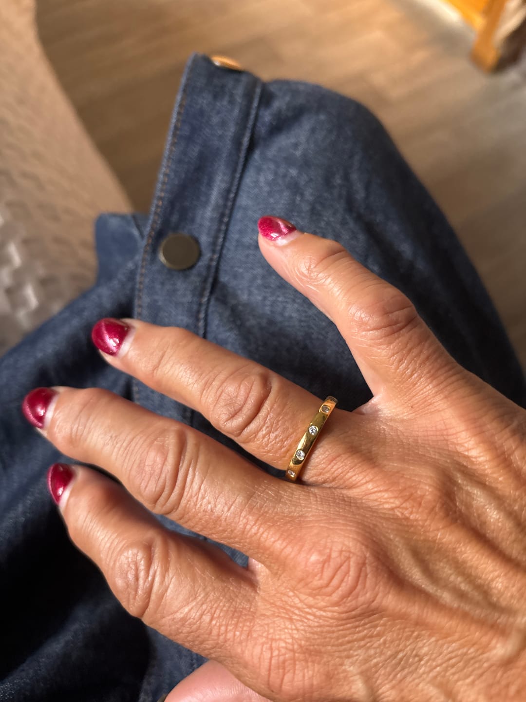 Customer photo review of Versa Lab Grown Diamond Band Ring