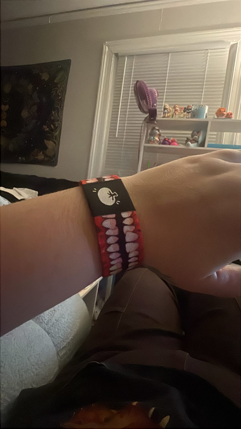 Customer photo review of Creepy Teeth Bracelet!