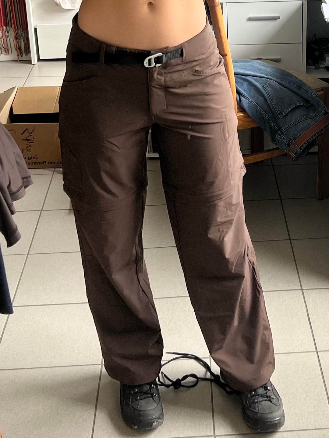Customer photo review of Damen Zip-Off Wanderhose