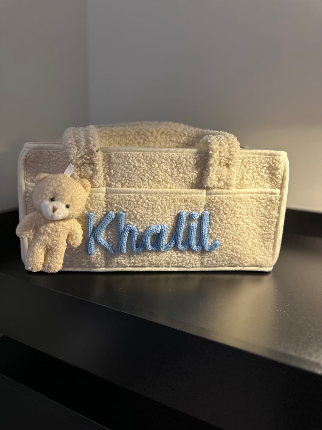 Customer photo review of K&C - Personalized Baby Storage Basket