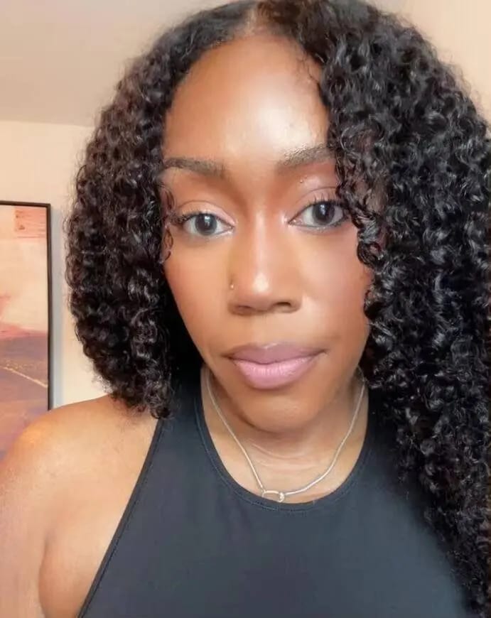 Customer photo review of LushCurls 3 in 1 Wear Go Wig