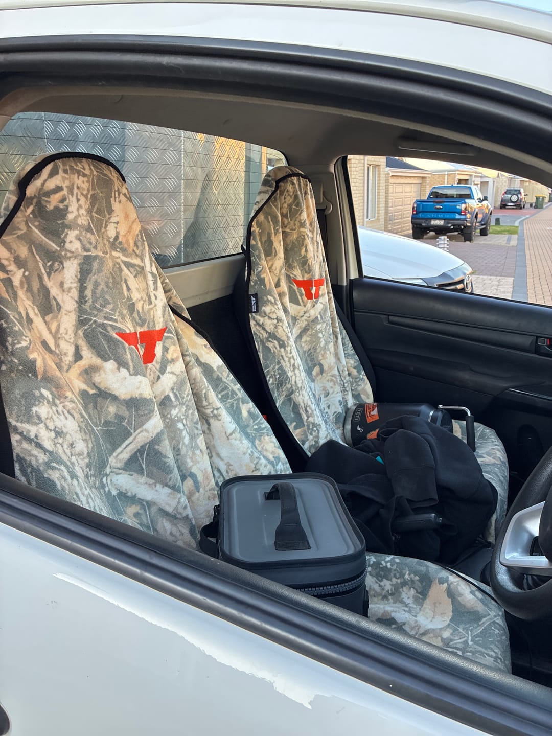 Customer photo review of Waterproof Car Towel Seat Cover