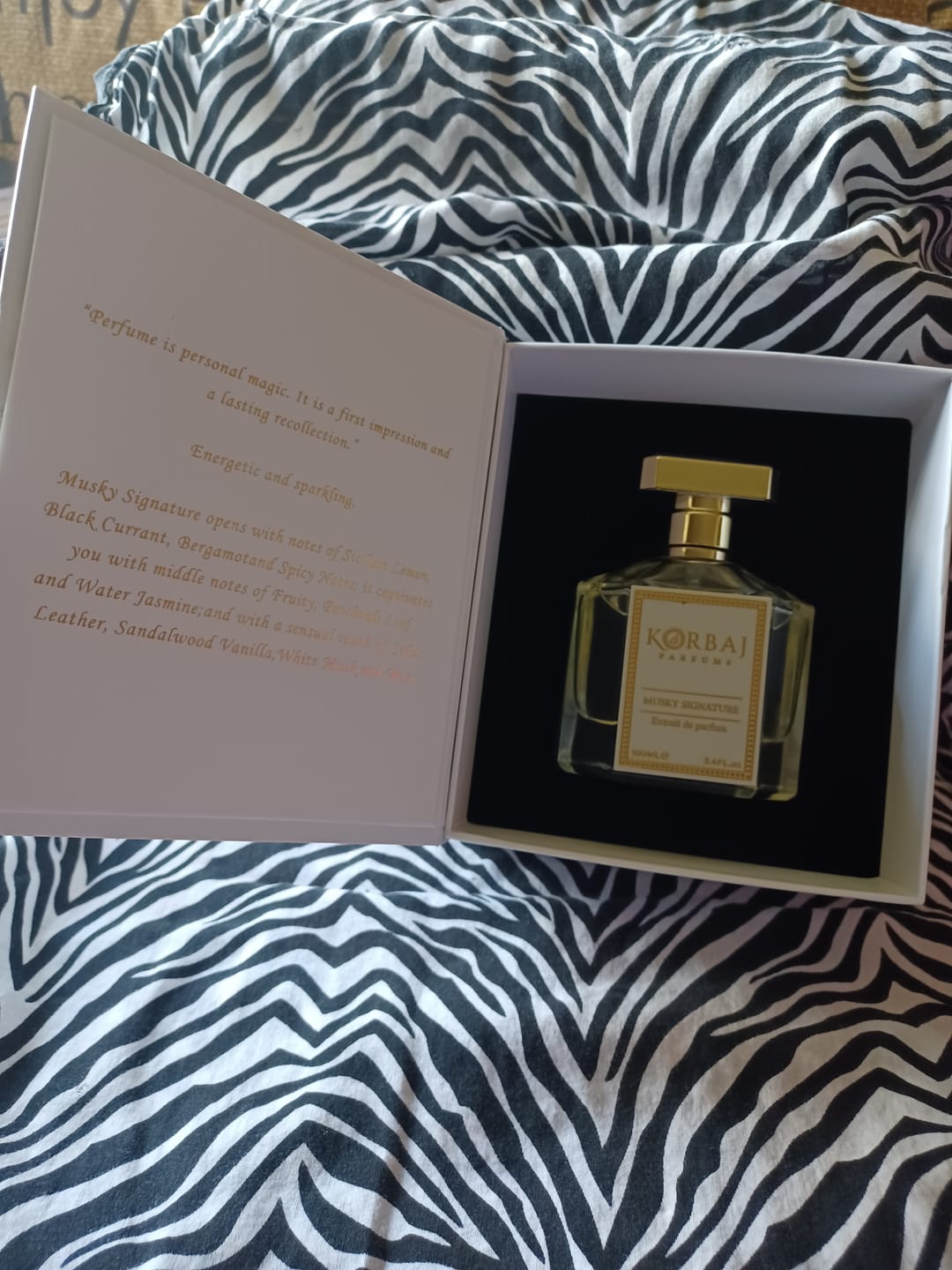 Customer photo review of 🎁 Korbaj Discovery Perfume Sample Set – 4 pcs (20ml) (100% off)