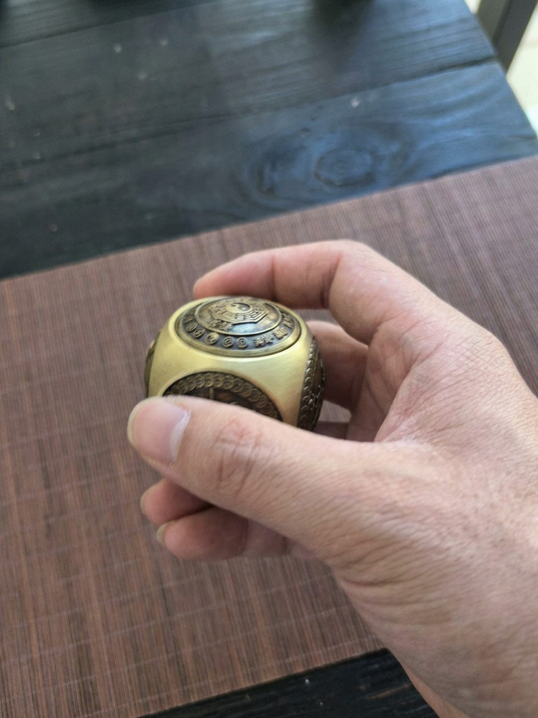 Customer photo review of The Fortune Peace Coin Sphere Pair