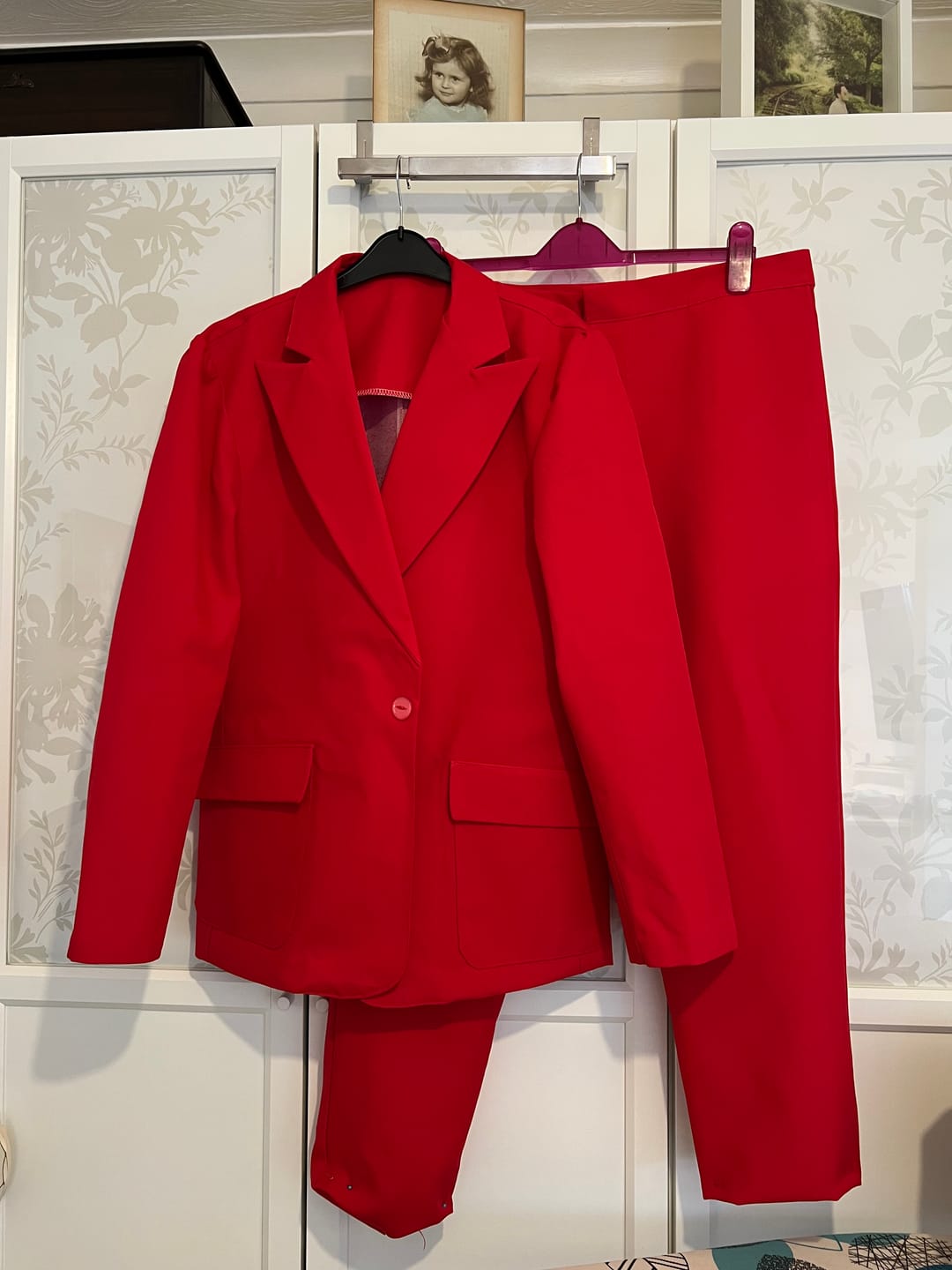 Customer photo review of Plain Polyester Suiting Fabric