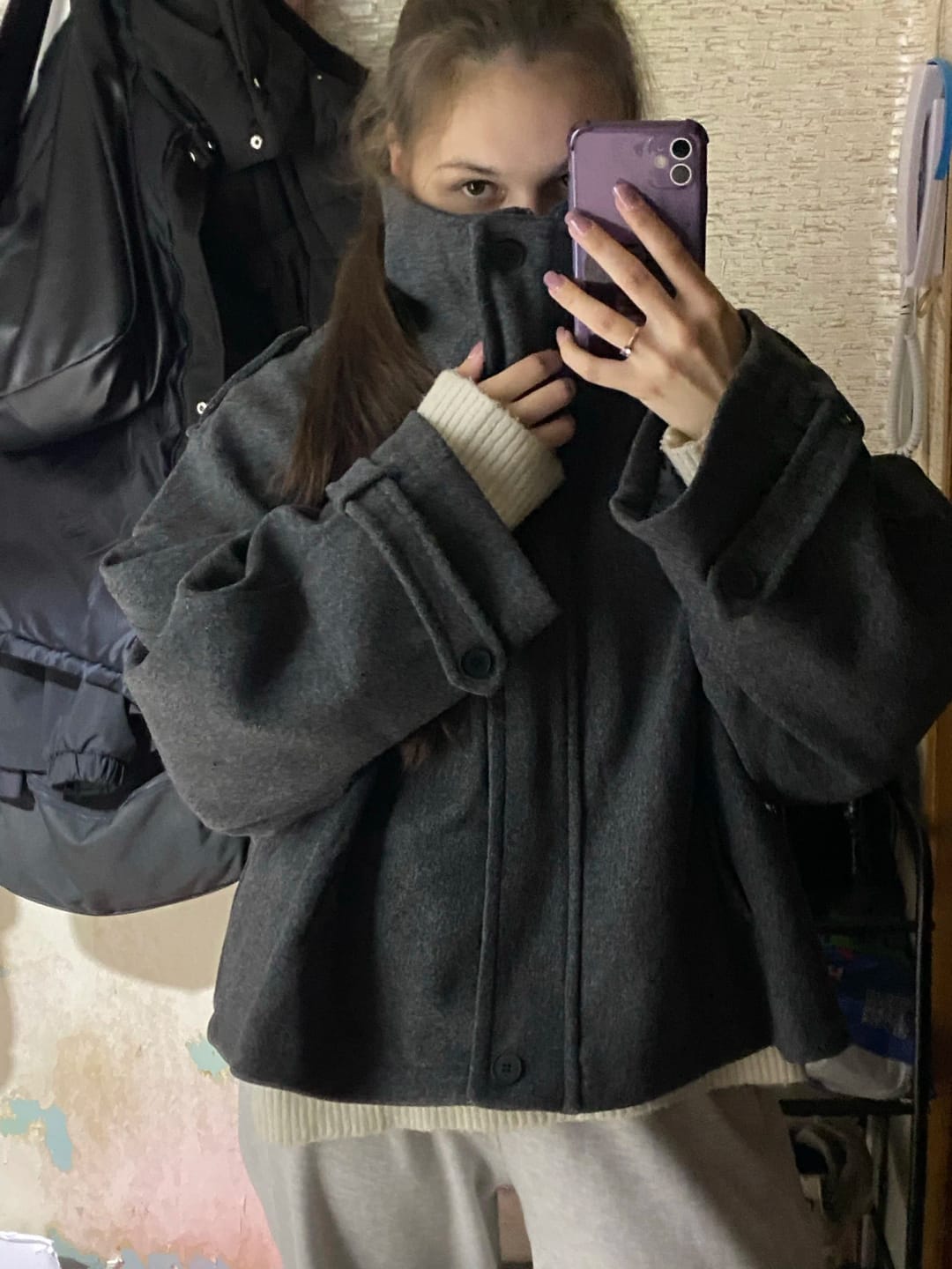 Customer photo review of Fiona Cropped Coat