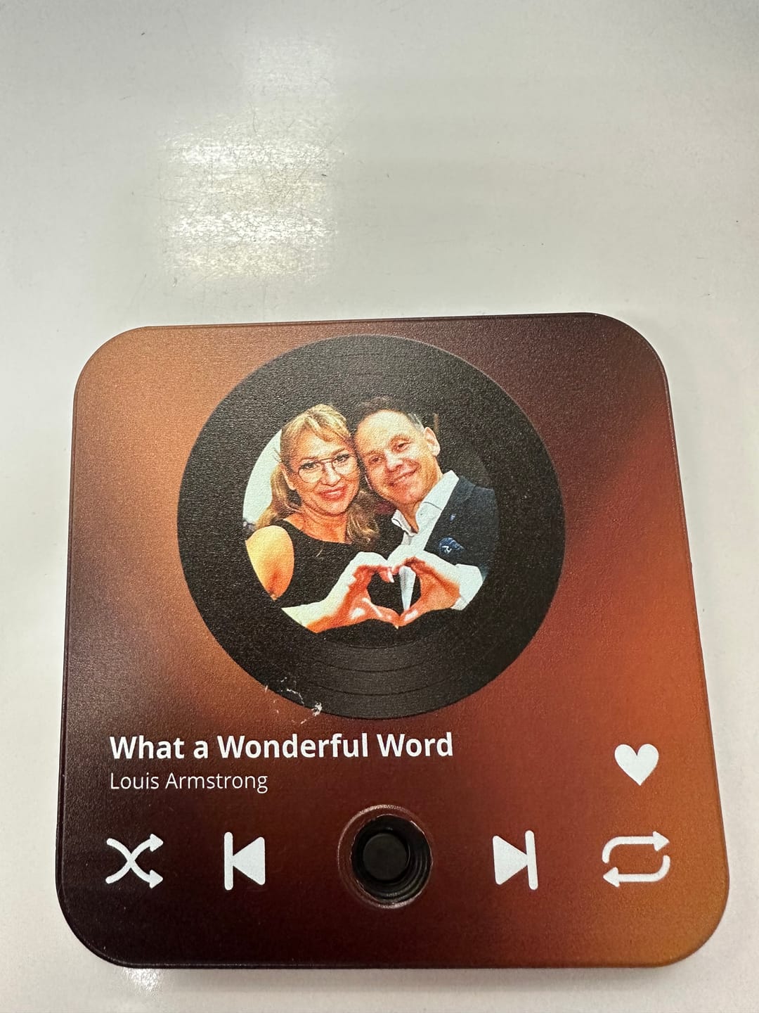 Customer photo review of Magnes muzyczny na lodówkę ze zdjęciem – romantyczny prezent personalizowany