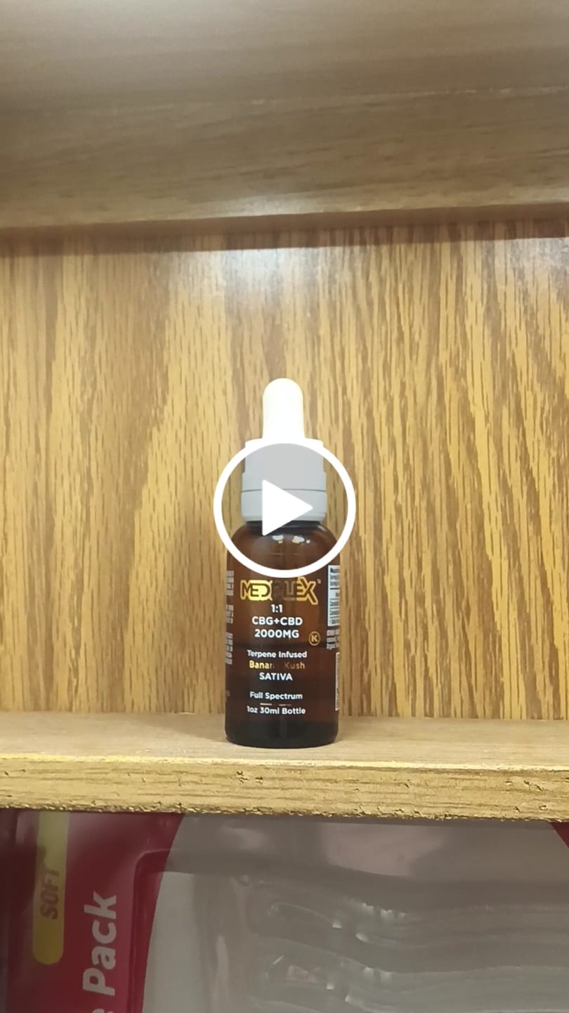 Customer video review of CBG + CBD Oil Banana Kush Sativa Tincture Drops 2000mg