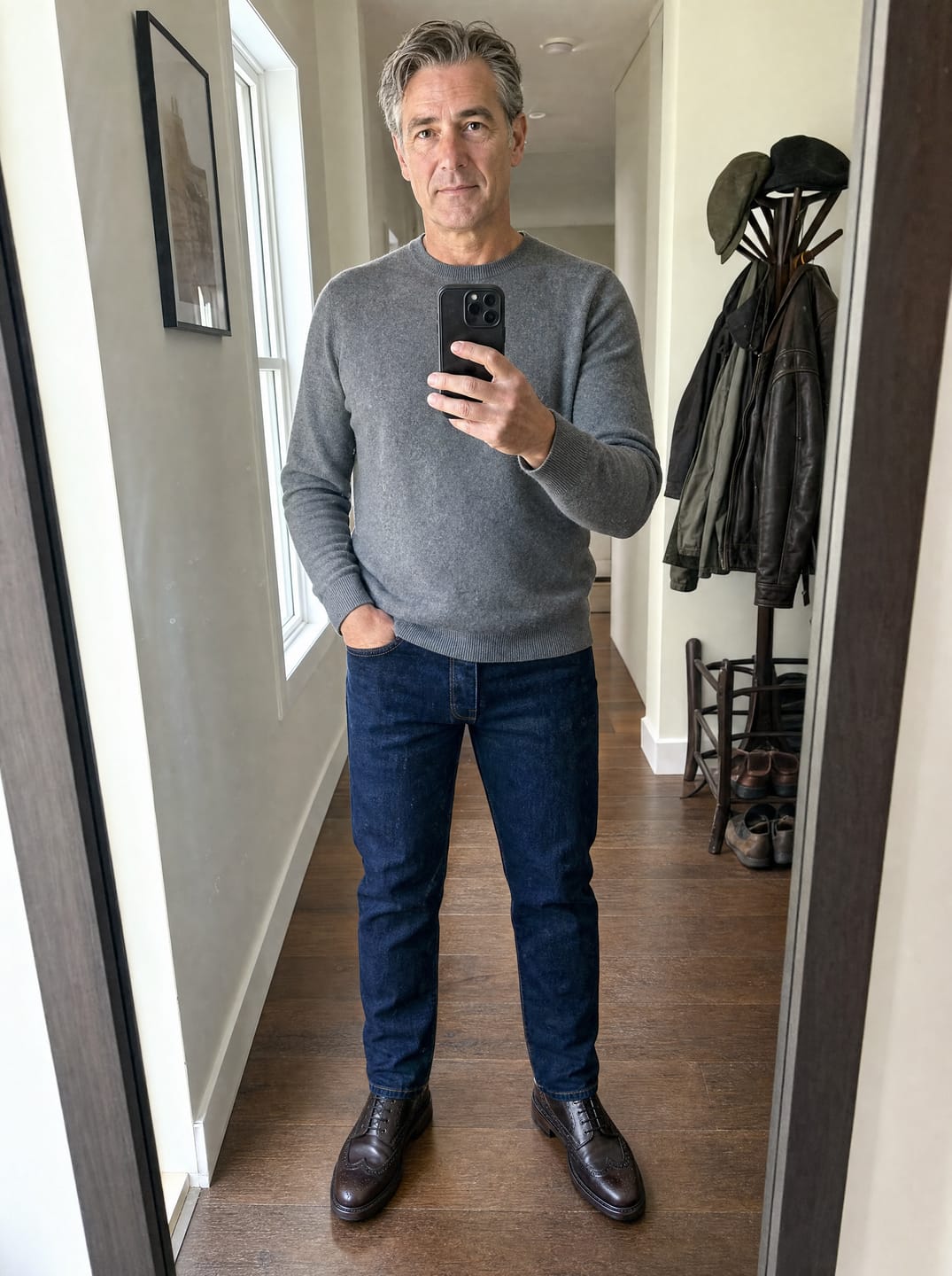 Customer photo review of The Precision Jeans – Midnight