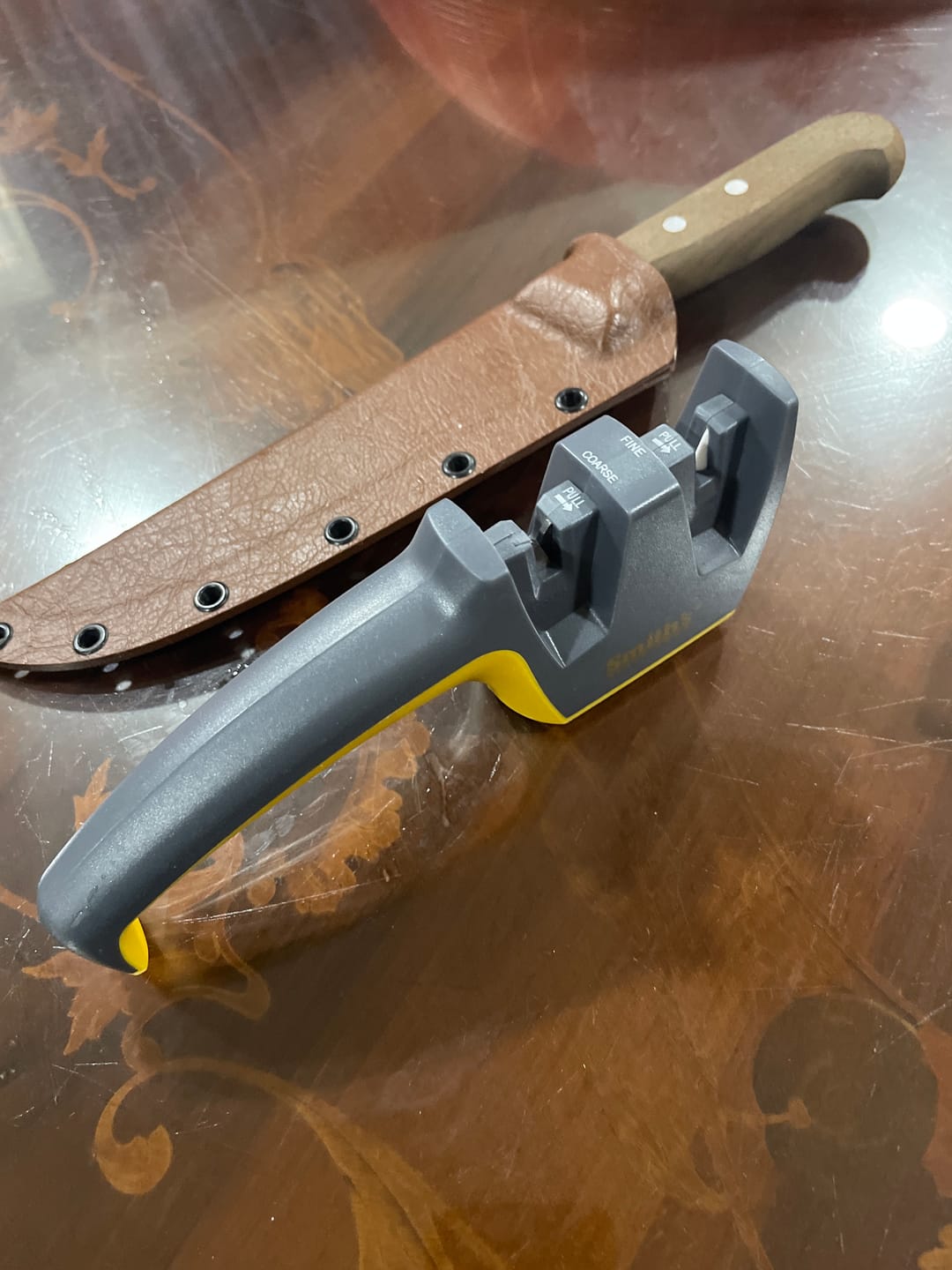 Customer photo review of Smith's Pull-Thru Knife Sharpener (AC149)