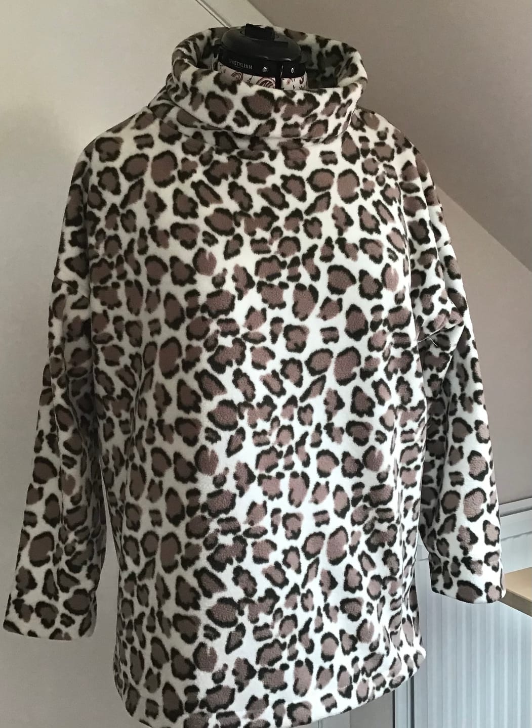 Customer photo review of Leopard Anti Pill Polar Fleece Fabric