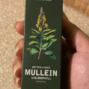 Customer photo review of Mullein Leaf & Chlorophyll Drops