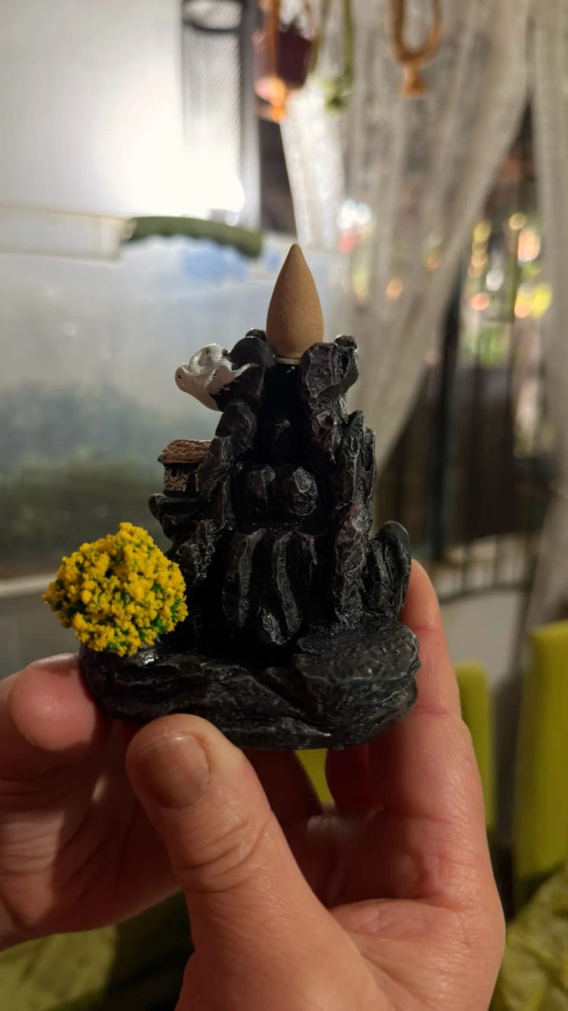 Customer photo review of Waterfall Backflow Incense Burner