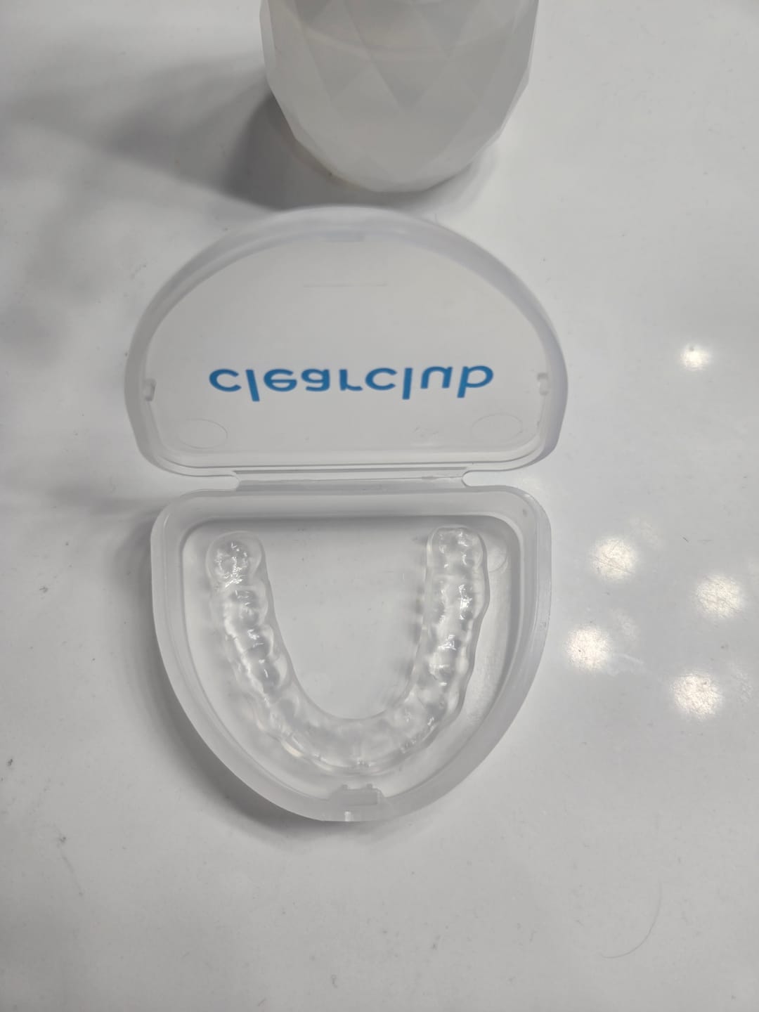 Customer photo review of Clear Custom Night Guard