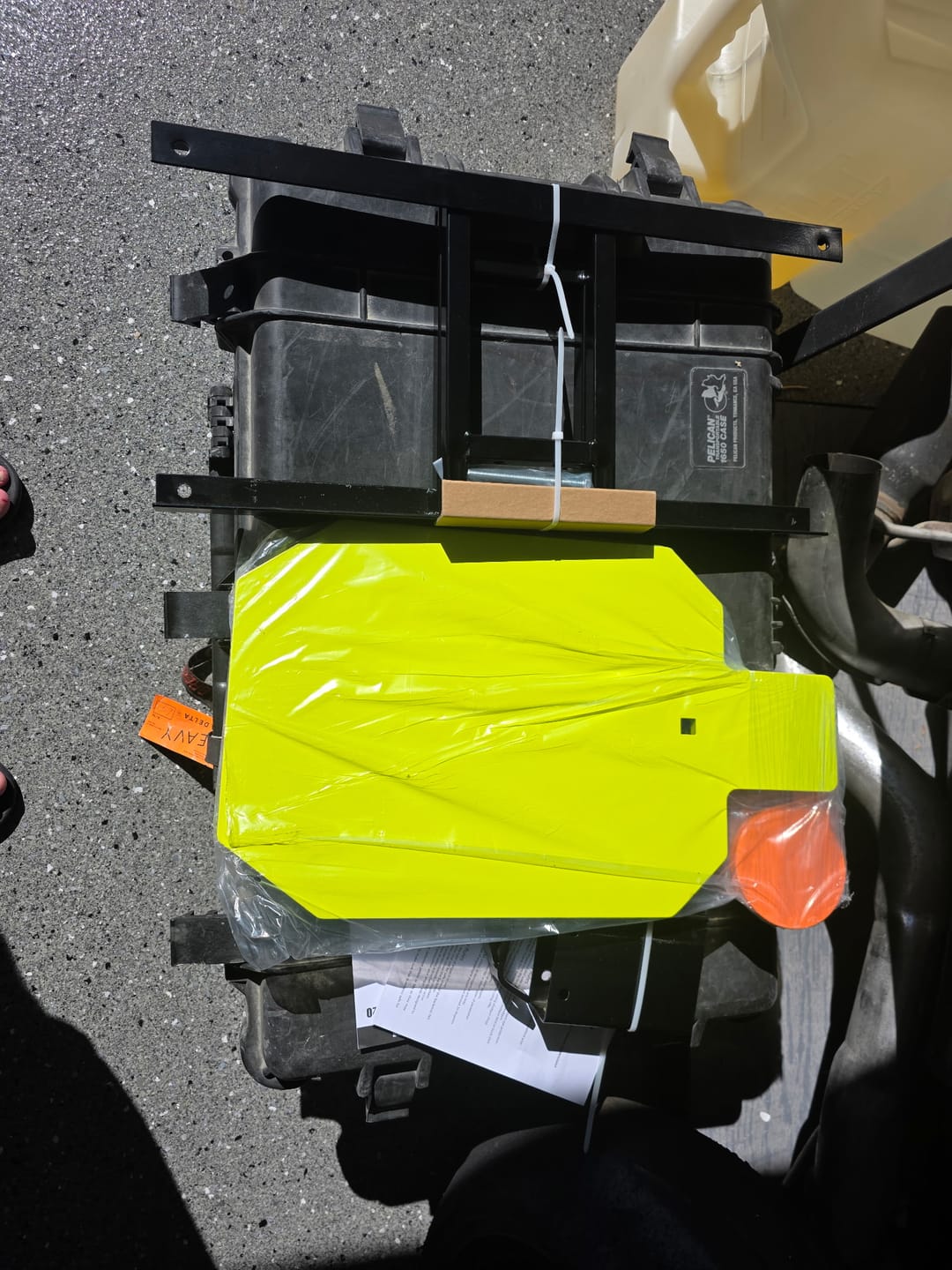 Customer photo review of Double T-Shaped Base Stand + 2X4 Target Hanger + 3/8" Thick 12" X 20" Hostage Target