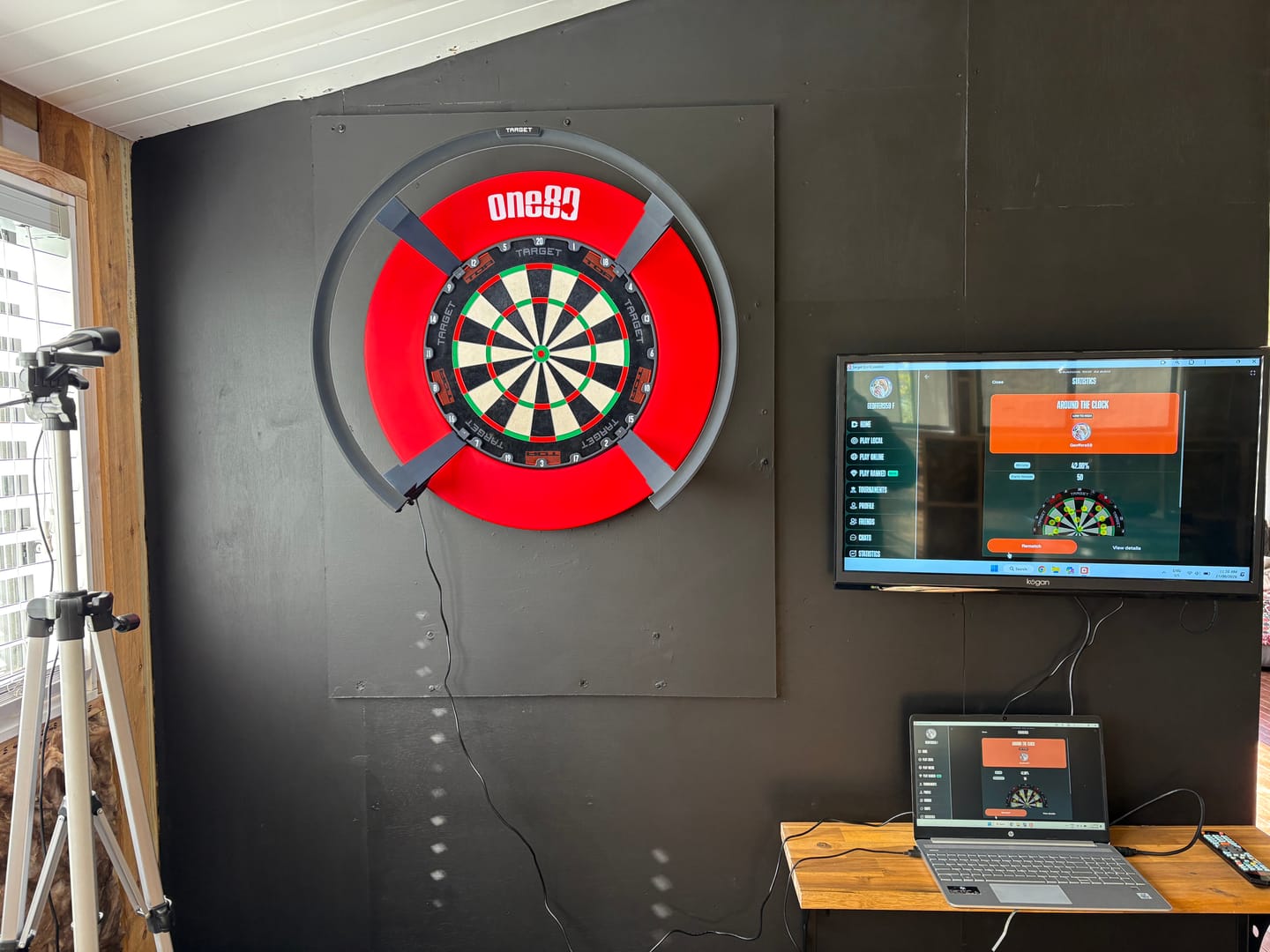 Customer photo review of One80 - Dartboard Surround