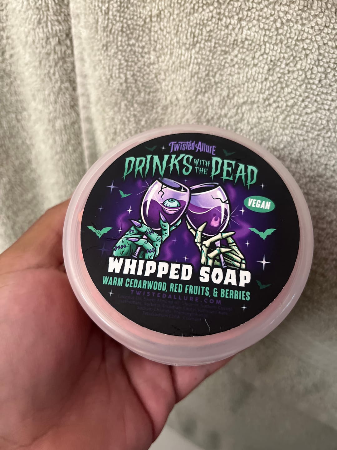 Customer photo review of Drinks with the Dead Whipped Soap