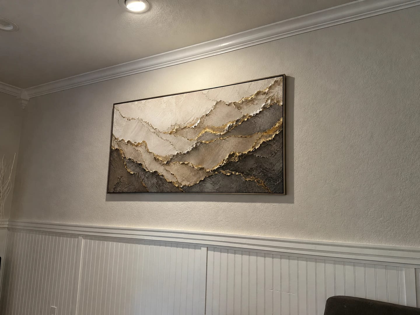 Customer photo review of Textured & Impasto Art｜Gilded Stone Layers