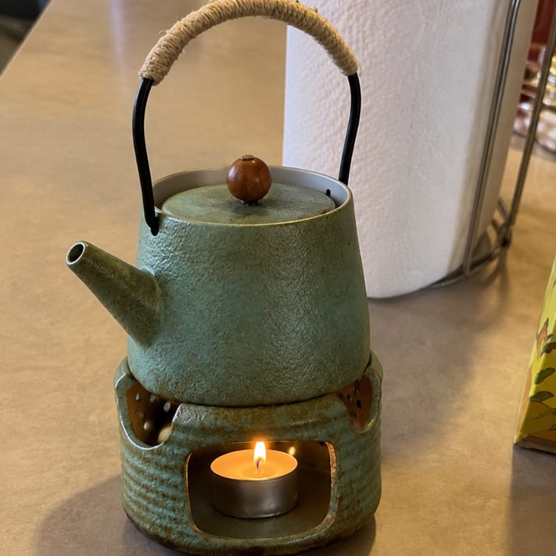Customer photo review of Reika Ceramic Travel Tea Set