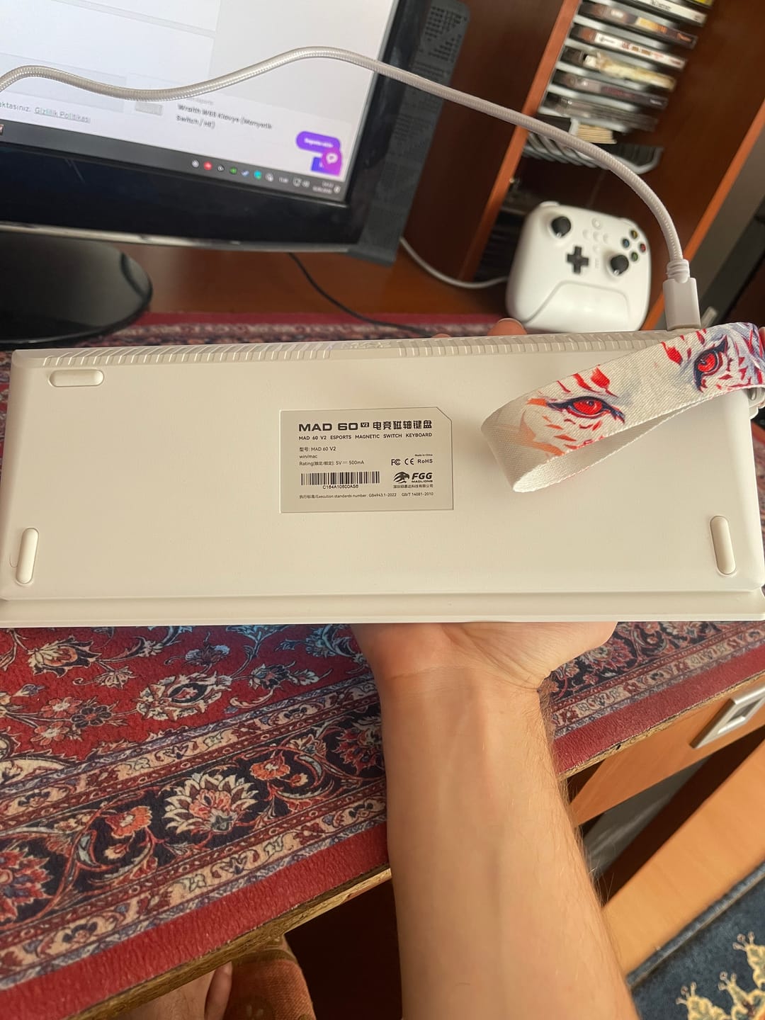 Customer photo review of FGG Madlions MAD60 HE V2 Klavye (Manyetik Switch / HE)