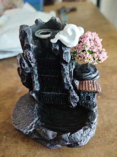 Customer photo review of Waterfall Backflow Incense Burner