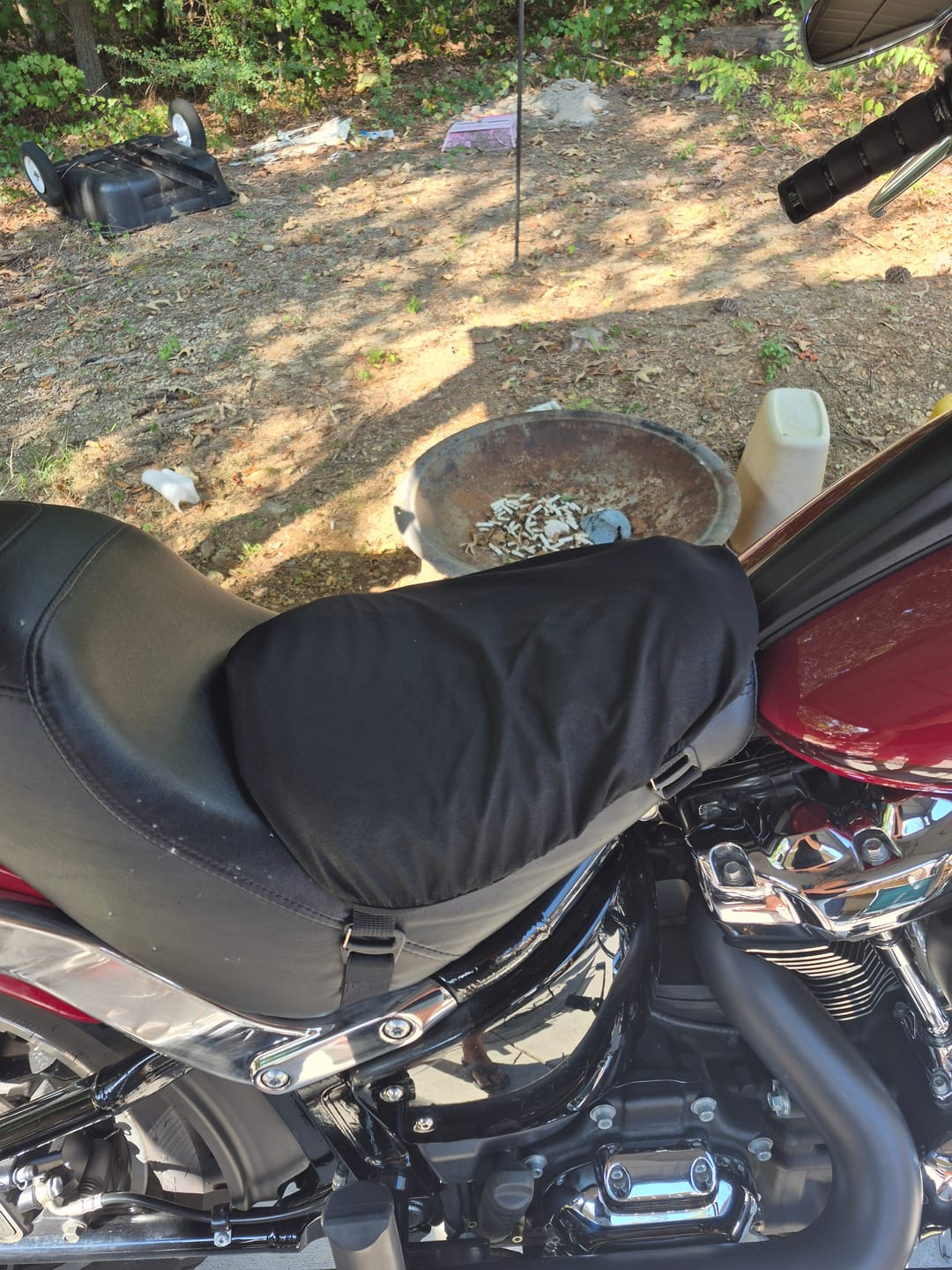 Customer photo review of Gel Motorcycle Cushion Seat