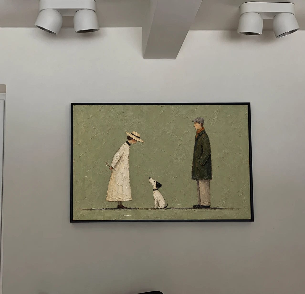 Customer photo review of Modern Folk Art｜Quiet Canine Encounter