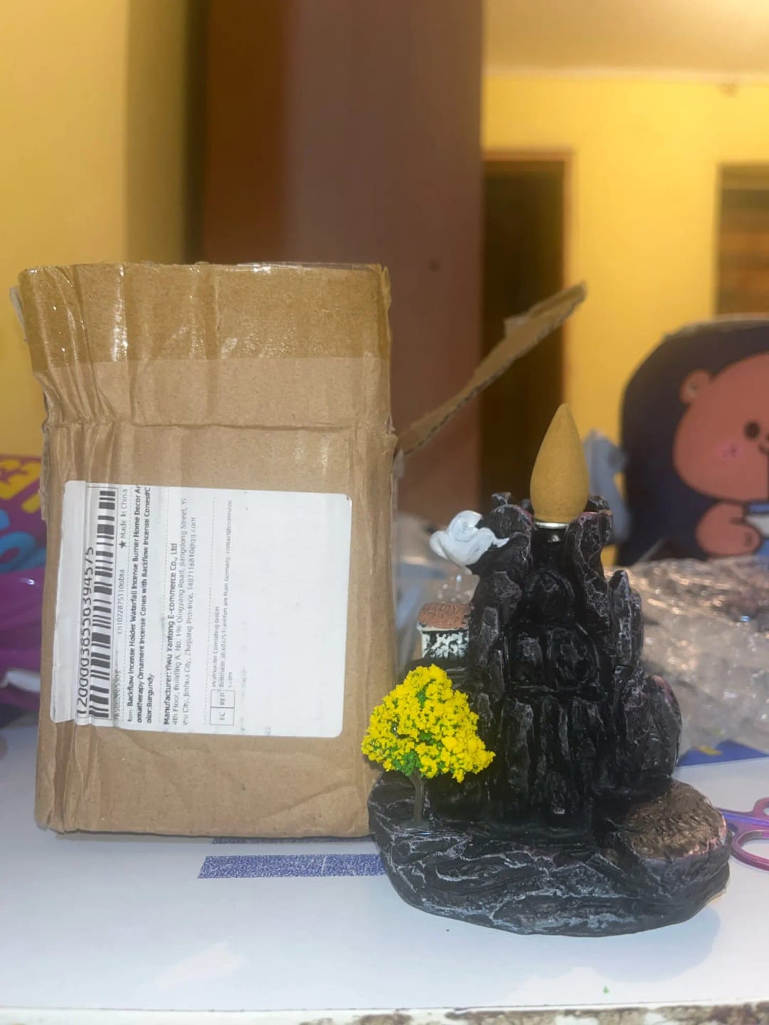 Customer photo review of Waterfall Backflow Incense Burner