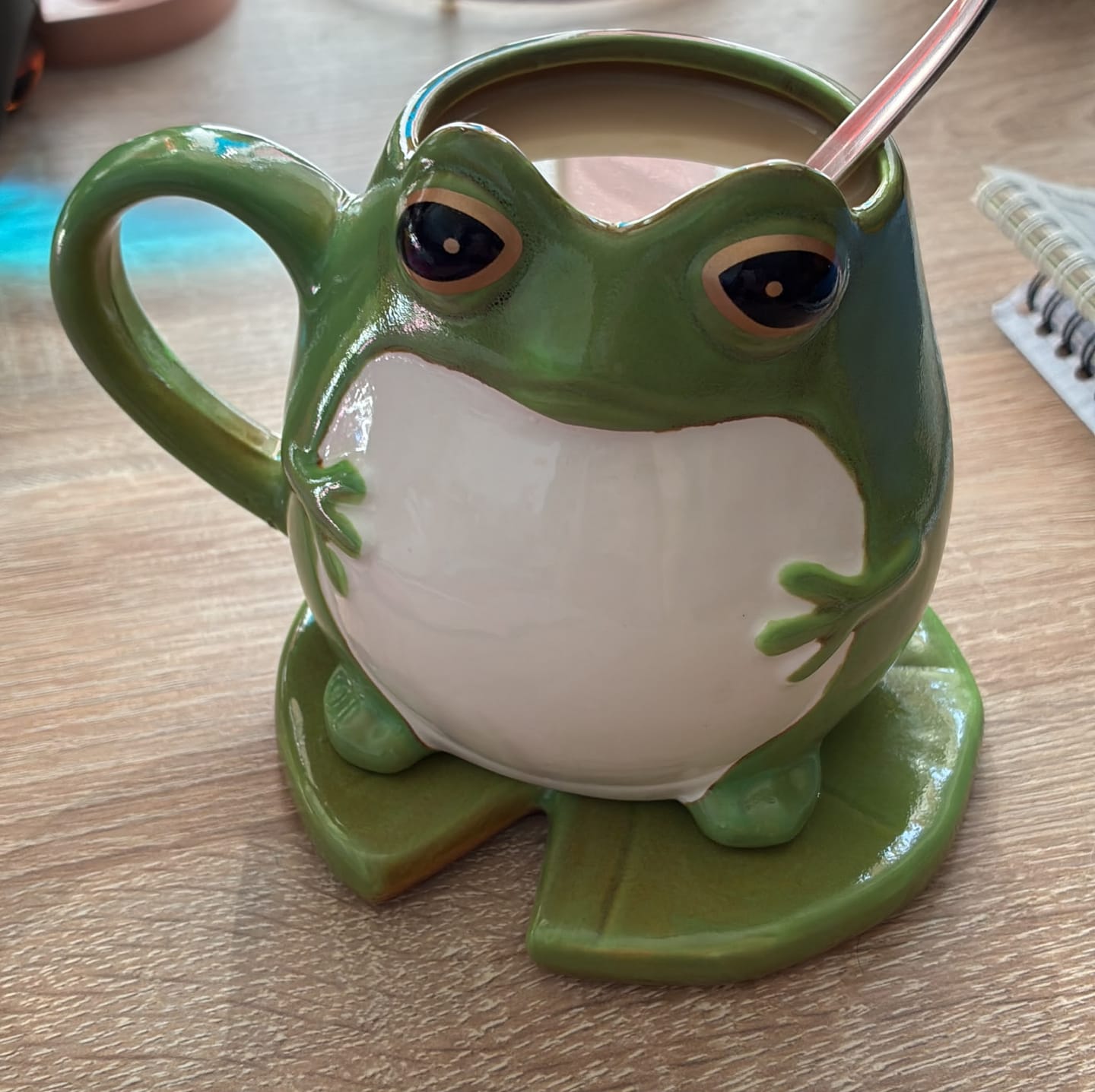 Customer photo review of Frosch-Tasse auf Seerosenblatt