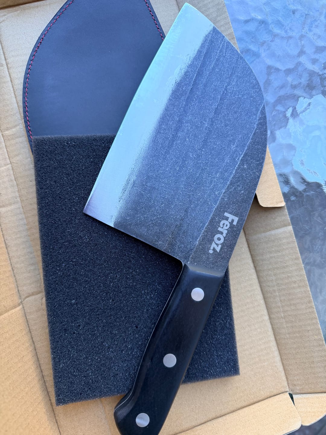 Customer photo review of Cuchillo Parrillero Serbian Hualle Feroz