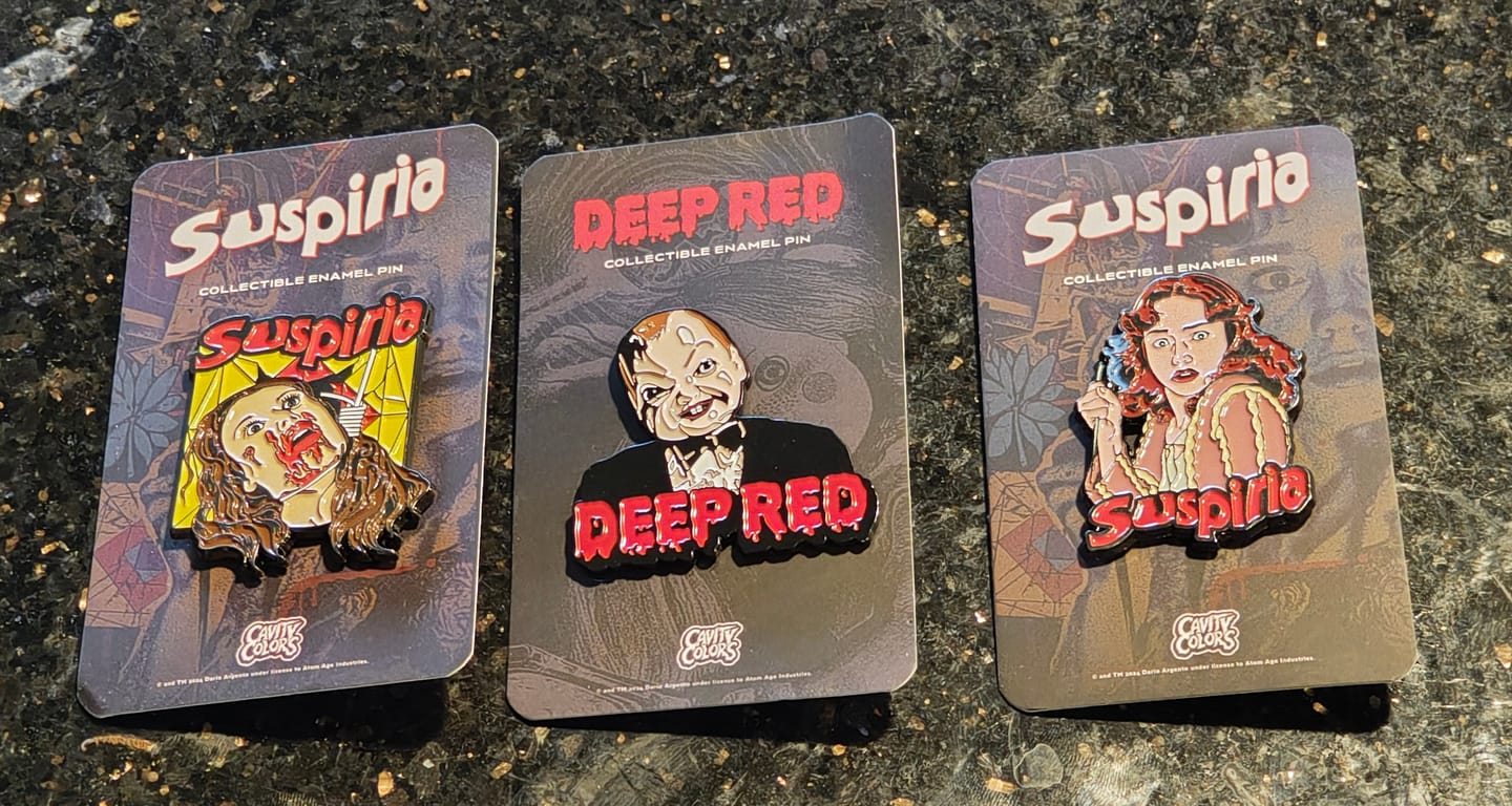Customer photo review of DEEP RED: MAD PUPPET - ENAMEL PIN