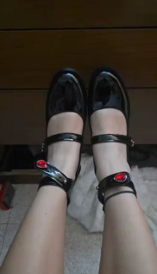 Customer photo review of Thorn Mary Janes