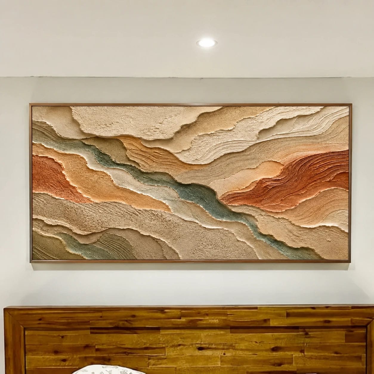 Customer photo review of Textured & Impasto Art｜Canyon Moss Layers