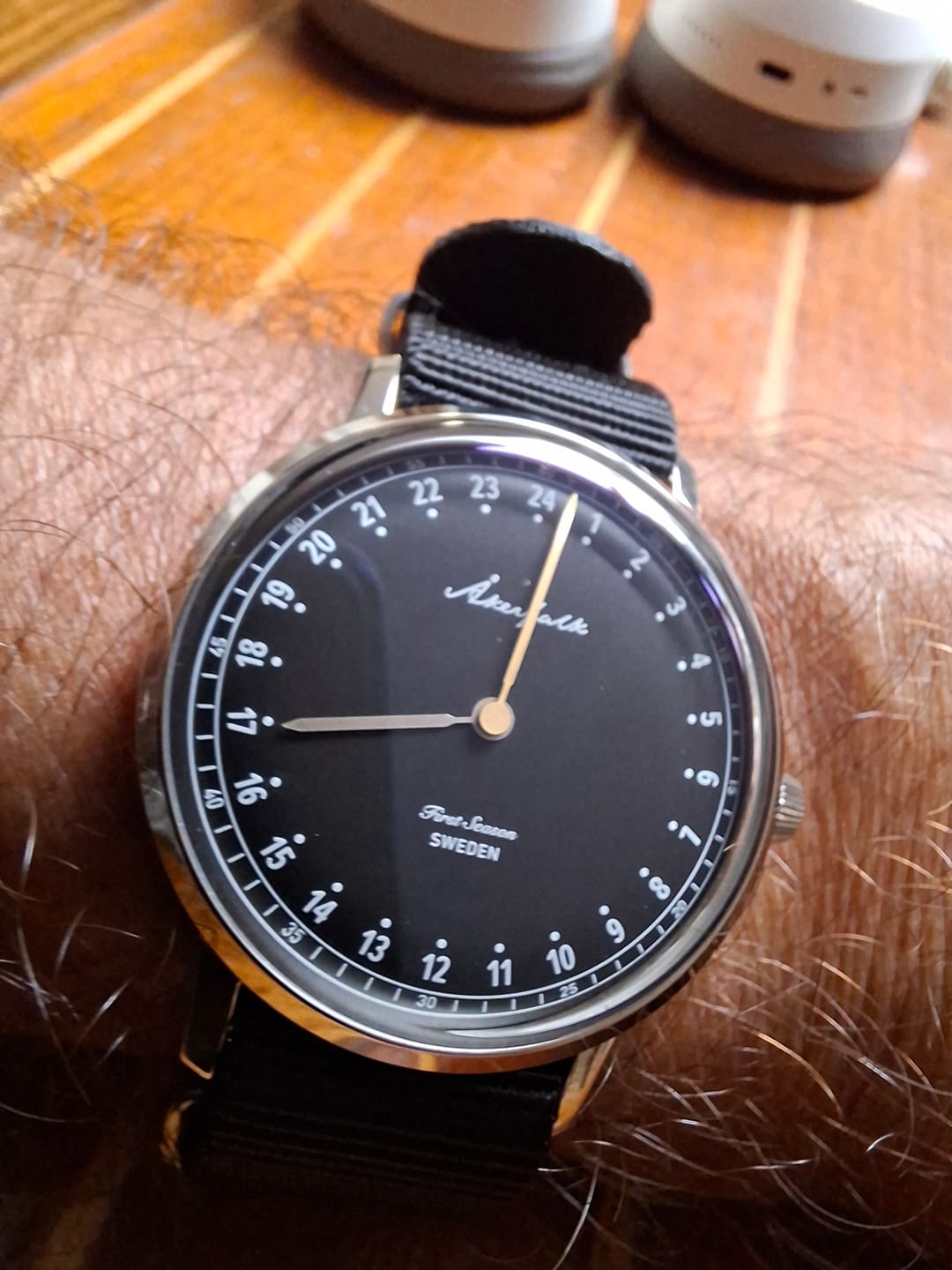 Customer photo review of First Season Silver Black with Black NATO