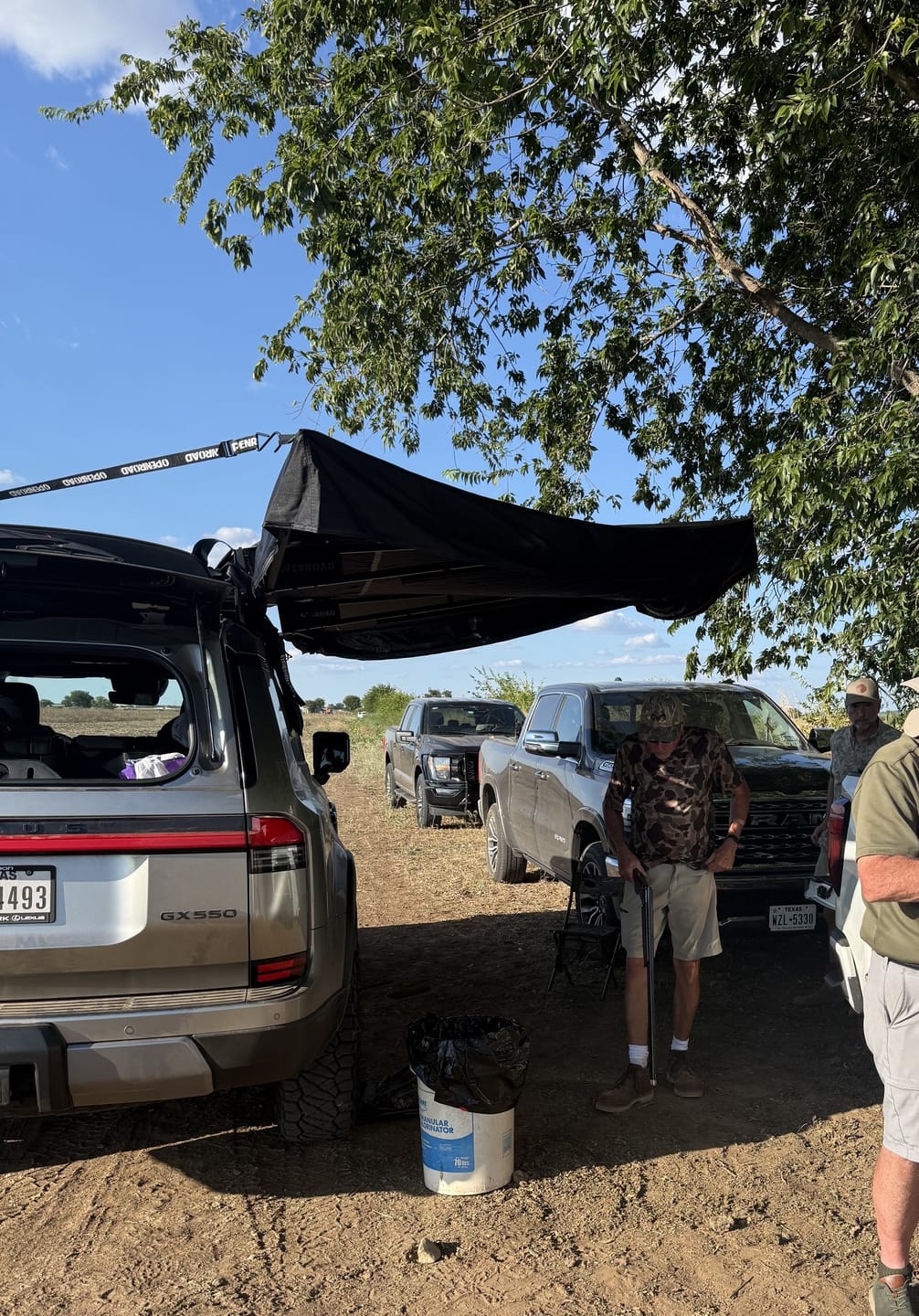 Customer photo review of OPENROAD 180 Free Standing Awning