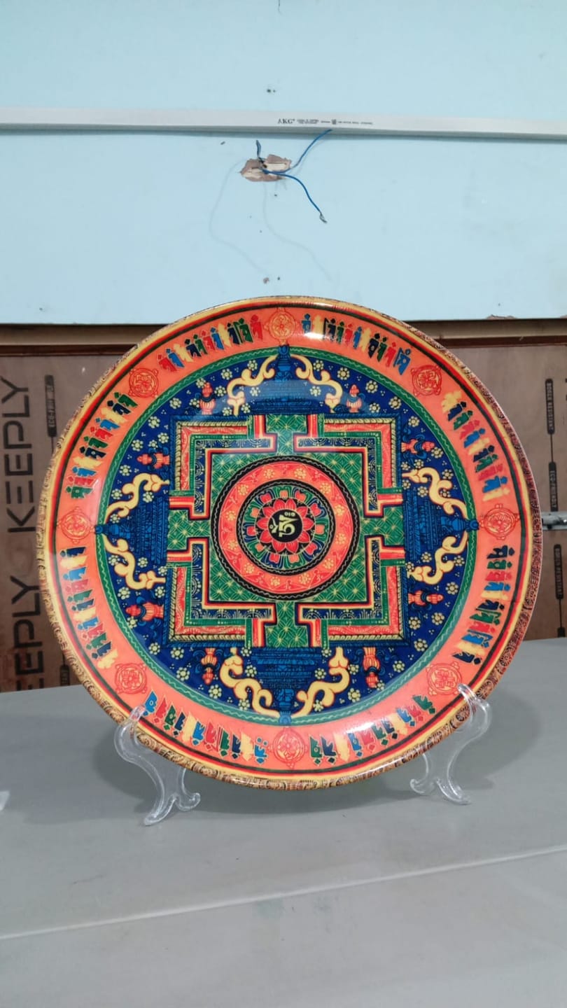 Customer photo review of Tibetan Om Mandala Art Plate
