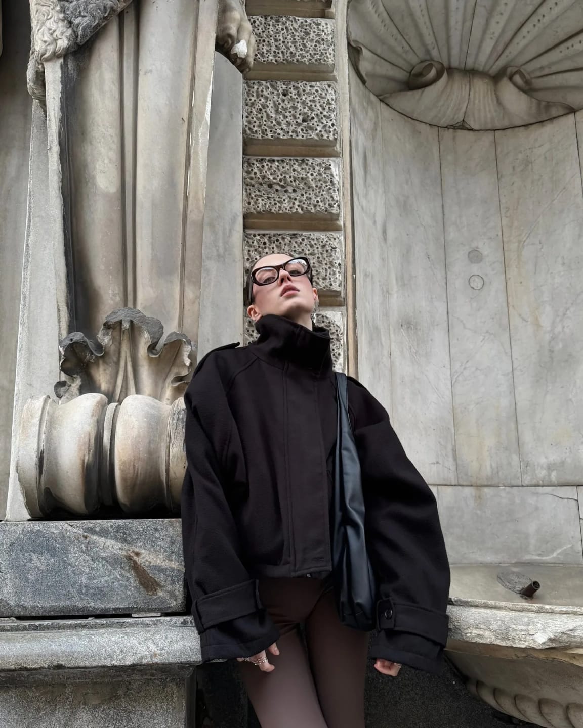 Customer photo review of Fiona Cropped Coat